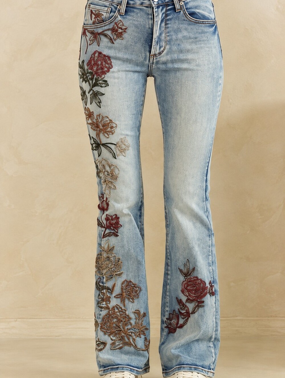#2039 Oli & Hali Wildflower Wander Embroidered Jeans